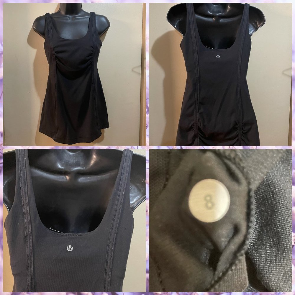 Women’s Lululemon Black Racerback Tank Top Size 8